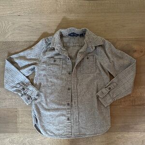 Janie and Jack Boys Gray Button-Up Shirt